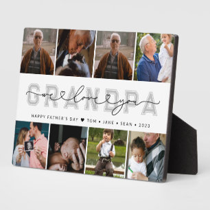 Moderne Custom OPA Vaderdag Fotocollage Fotoplaat