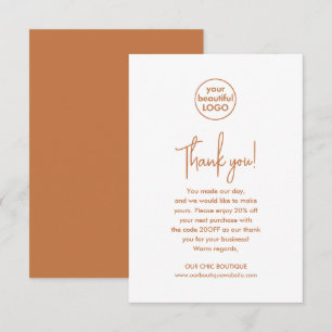 Moderne Customer Appreciation Business dank u Bedankkaart