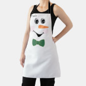Moderne Cute Custom Snowman visage tablier arc cra (Insitu)