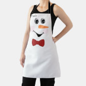Moderne Cute Custom Snowman visage tablier arc cra (Insitu)