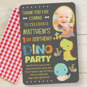 Moderne Cute Dinosaur Dinosaurus Kinderverjaardags Bedankkaart