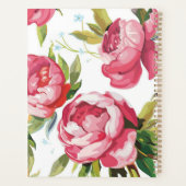Moderne Cute Rose Floral Nom personnalisé (Dos)