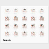 Moderne Cute Spooktacular First Birthday Halloween Ronde Sticker (Vel)