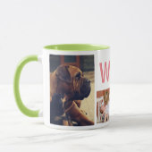 Moderne Cute Spring Bunny & Foto's uit de 4-reeks Mok (Links)