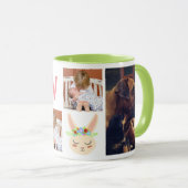 Moderne Cute Spring Bunny & Foto's uit de 4-reeks Mok (Voorkant rechts)