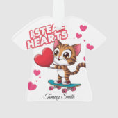 Moderne Cute Valentine Ornements pour Girfriend (dos)