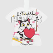 Moderne Cute Valentine Ornements pour Girfriend (dos)