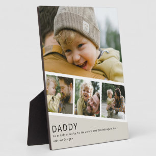 Moderne Daddy-foto-stripcollage Fotoplaat