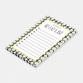 Moderne dagen om lijst uit te voeren post-it® notes (Schuin)