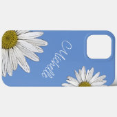 Moderne Daisies Gepersonaliseerde Bloemen Boho Bla Case-Mate iPhone Case (Achterkant (horizontaal))