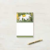 Moderne Daisy-foto Post-it® Notes (Op bureau)