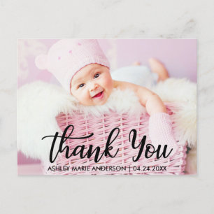 Moderne Dank Je Voor Baby Briefkaart