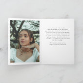 Moderne Dank Script Simpele Foto Afstuderen Bedankkaart (Binnen)
