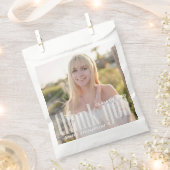 Moderne dank u afstudeerfeest aangepaste traktatie bedankzakje (Geknipt)