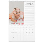 Moderne dankbaarheid foto kalender (Feb 2027)