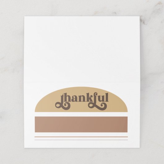 Moderne dankbare Thanksgiving (Buitenkant ongevouwen)