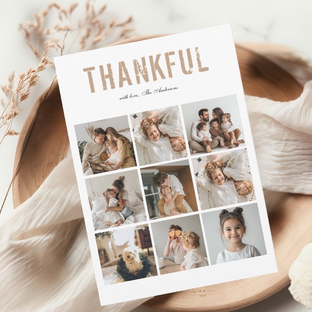 Moderne dankbare Thanksgiving fotocollage (Creator heeft geüpload)