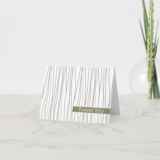 Moderne | danken u kaarden bedankkaart (Voorkant)