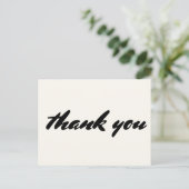 Moderne Dankkaart Briefkaart (Staand voorkant)