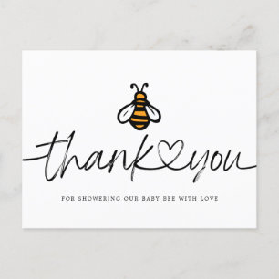 Moderne Dankkaart Voor Baby Shower Van Bij Briefkaart