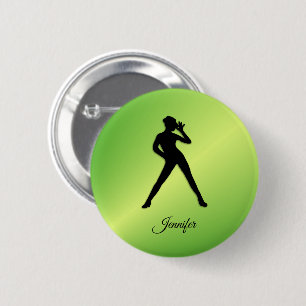 Moderne Dans met Naam Ronde Button 5,7 Cm