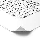 Moderne deco | Zwart-wit zitschema Poster (Hoek)