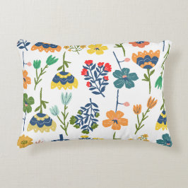 Moderne decoratieve bloempatroon Waterverf Chic Accent Kussen