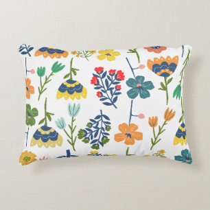 Moderne decoratieve bloempatroon Waterverf Chic Accent Kussen
