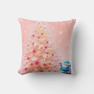Moderne decoratieve kerstboom Sinterklaas Sneeuwvl Kussen