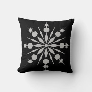 Moderne decoratieve kristallen sneeuwvlok kussen