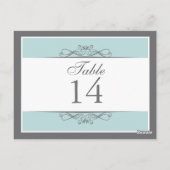 Moderne decoratieve tafel nummer Kaart (Achterkant)