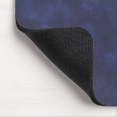 Moderne Deep Blue Bokeh Muismat (Hoek)