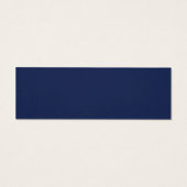 Moderne Deep Indigo Blue Wedding Website RSVP Mini Visitekaartjes (Achterkant)