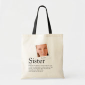 Moderne Definitie van Zus Foto Tote Bag (Voorkant)