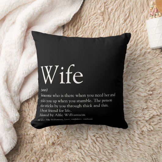 Moderne definitie van zwarte en witte leuk vrouw  kussen (Deken)