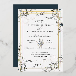 Moderne Delicate Spring Faire-part de mariage de v