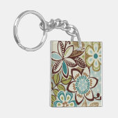 Moderne Design van Floral Sleutelhanger (Voorkant Links)