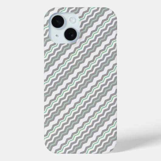 Moderne Diagonale Chevron met elk Kleurdetail Case-Mate iPhone Case (Achterkant)