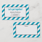 Moderne diagonalen mammie kaart / contactkaart contactkaartje (Voorkant / Achterkant)