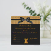 MODERNE DIERAFDRUKKING MET BACHELORETTE INVITE KAART (Staand voorkant)