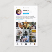 Moderne Dierenarts Dierenartsenpraktijk Instagram Visitekaartje (Voorkant)