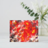 Moderne digitale Abstracte ballen & Vuur Briefkaart (Staand voorkant)