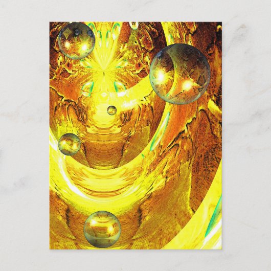 Moderne digitale Abstracte omgevingen Briefkaart (Voorkant)