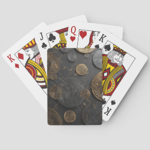 Moderne Digitale Munt Pokerkaarten