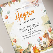 Moderne Dinosaurus Verjaardag Jurassic Dinosaurus  Kaart