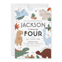 Moderne Dinosaurus Verjaardagsfeestje 