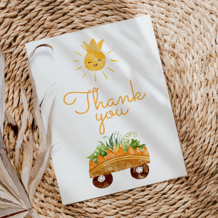 Moderne Dinosaurus Wit Baby shower Dank u Kaart