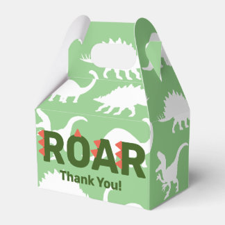 Moderne dinosaurussen ROAR Baby shower Bedankdoosjes