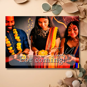 Moderne Diwali-festival Familie Foto Bedankt