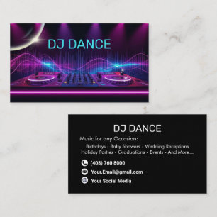 Moderne DJ Visitekaartje